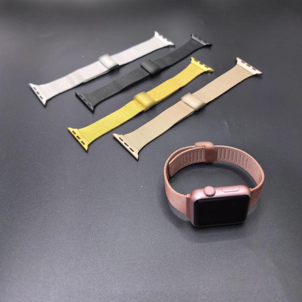 Apple Watch Milanese 05 Line Stainless Steel Band with Press Buckle