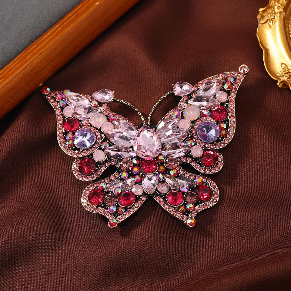 

Женские Леди Большие Роскошные Блестящие Стразы Броши-Булавки в виде Бабочек Мода Высокое Качество Изысканные Значки-Бабочки Ювелирные Изделия