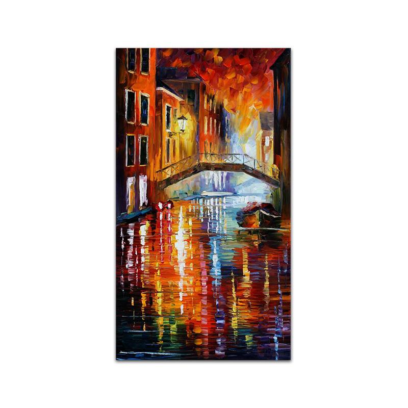 Abstract Oil Painting Iron Tower Poster Canvas Print Wall Art Picture For Living Room Home Decor Wall Decoration Frameless