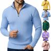Men's Casual Quarter-zip Shirt Long-sleeve Top