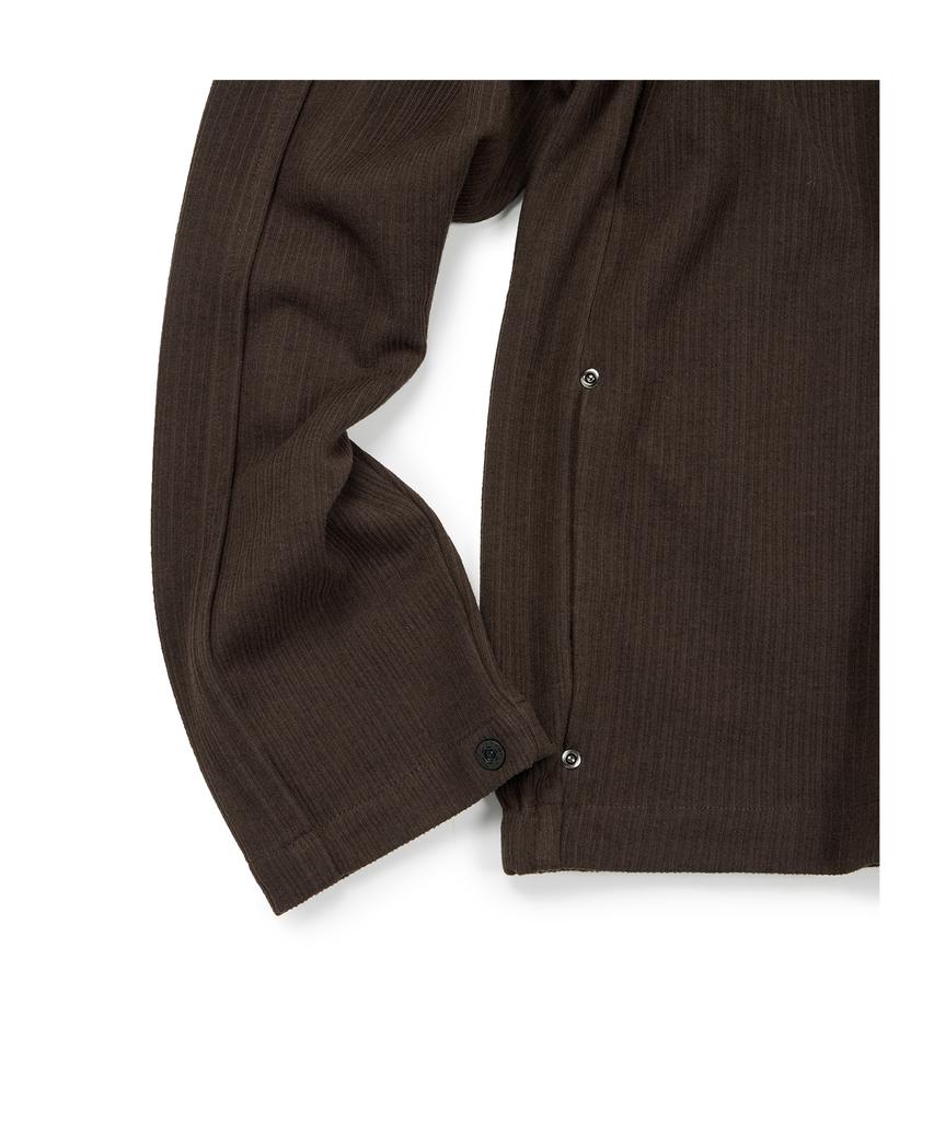 Etce (Base) Full Knit Zip Up (Brown)