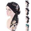 Neu Elastische Mode Turban Hut Druck Frauen Warme Winter Kopftuch Motorhaube Innere Hijabs Kappe Moslemisches Hijab