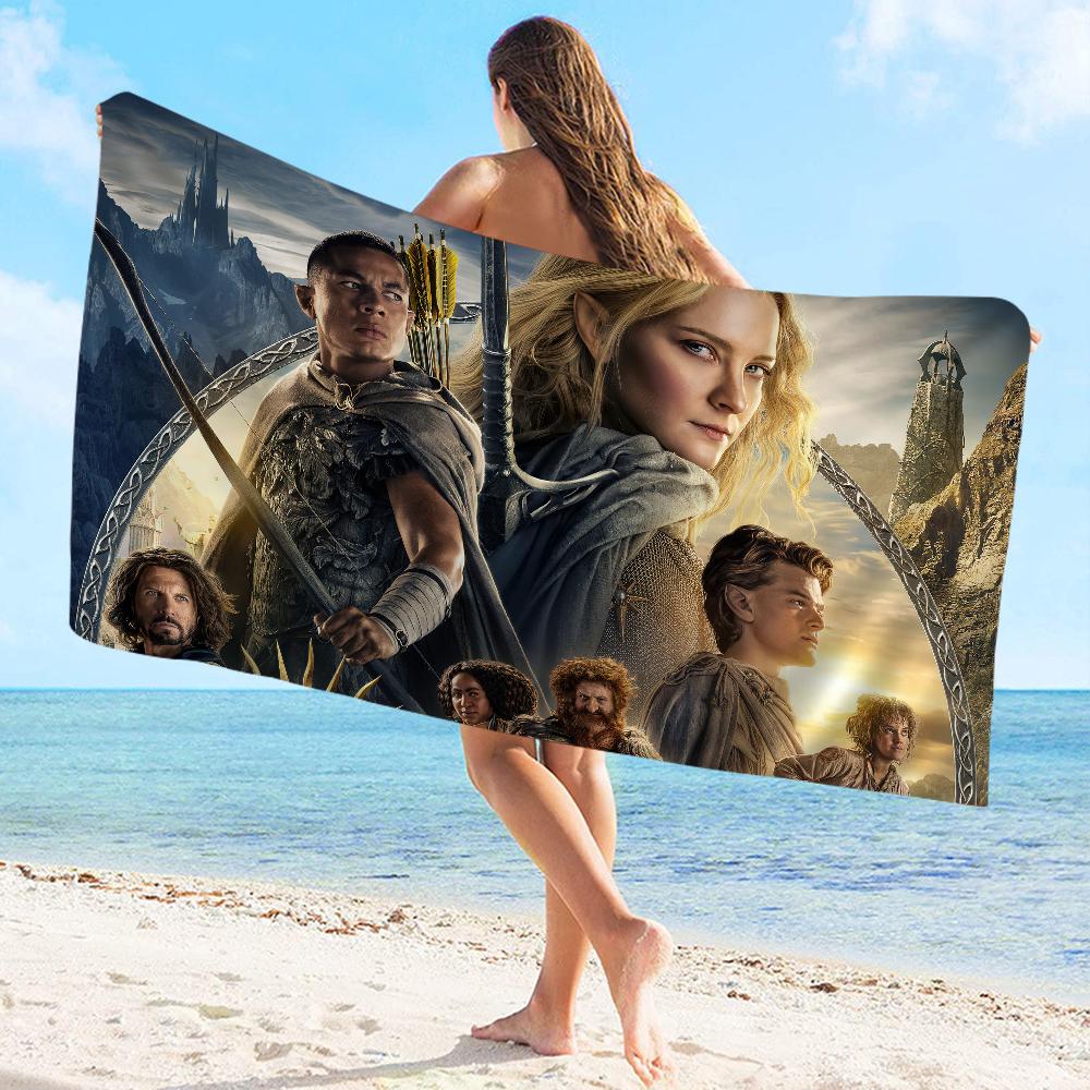 

L-Lord of the Rings H-Hobbit Towel Microfiber Beach Towel Absorbent Quick dry Soft Yoga Swimming Resort Mountain Climbing Towel W40*H60(CM)