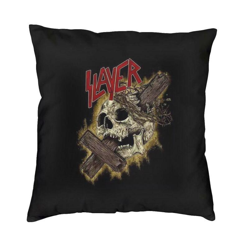 

Modern Heavy Metal Rock Band Slayers Cushion Cover Velvet Pillow Case Living Room Decoration Pillowcase 30cmx30cm