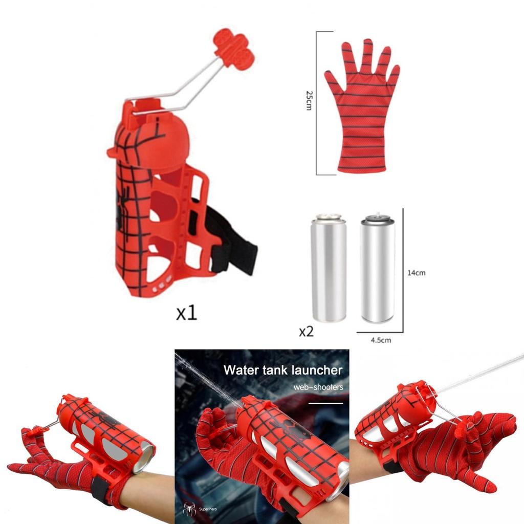 Spinnenseide Shooter Spielzeughandschuhe für Kinder Halloween Rollenspiel mit Seidensprühfunktion