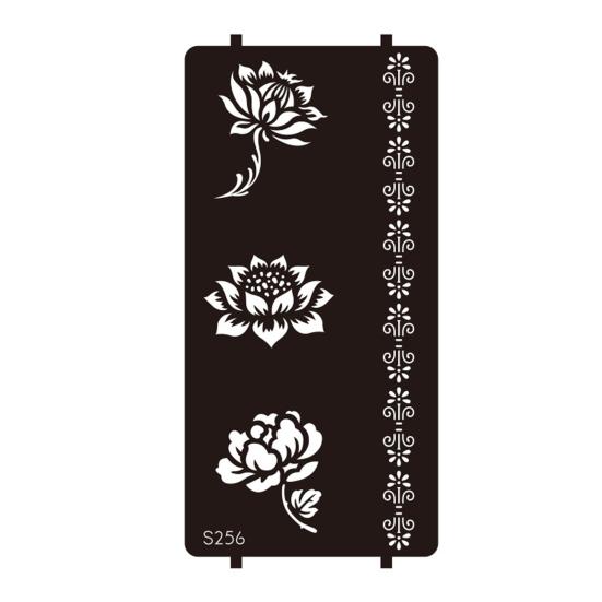 Yousheng Reusable Indian Henna Tattoo Stencils, Mehndi Hand Painting Templates, DIY Flower Pattern for Body Art, Festival Makeup
