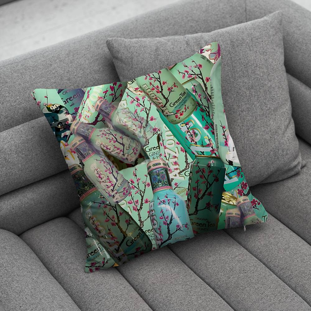AArizonaES Green Tea Pillow Case Pillowcase Home Sofa Cushions Car Cushions Pillowcover Office Pillowshell Pillow
