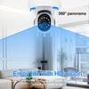 720P 1MP Security Monitor Two-way Voice 360 HD CCTV Security Camera Infrared Night Vision Security Video Camera with Memory Card
