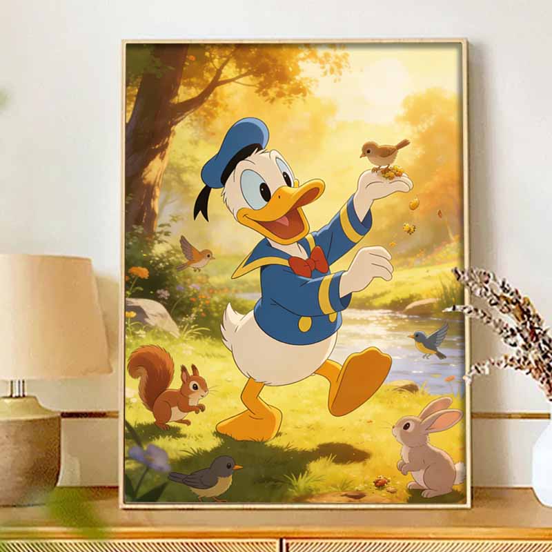 Disney Donald Duck Forest Friends Diamond Paint Painting Art Kit Handmade DIY5D Home Decor Gift