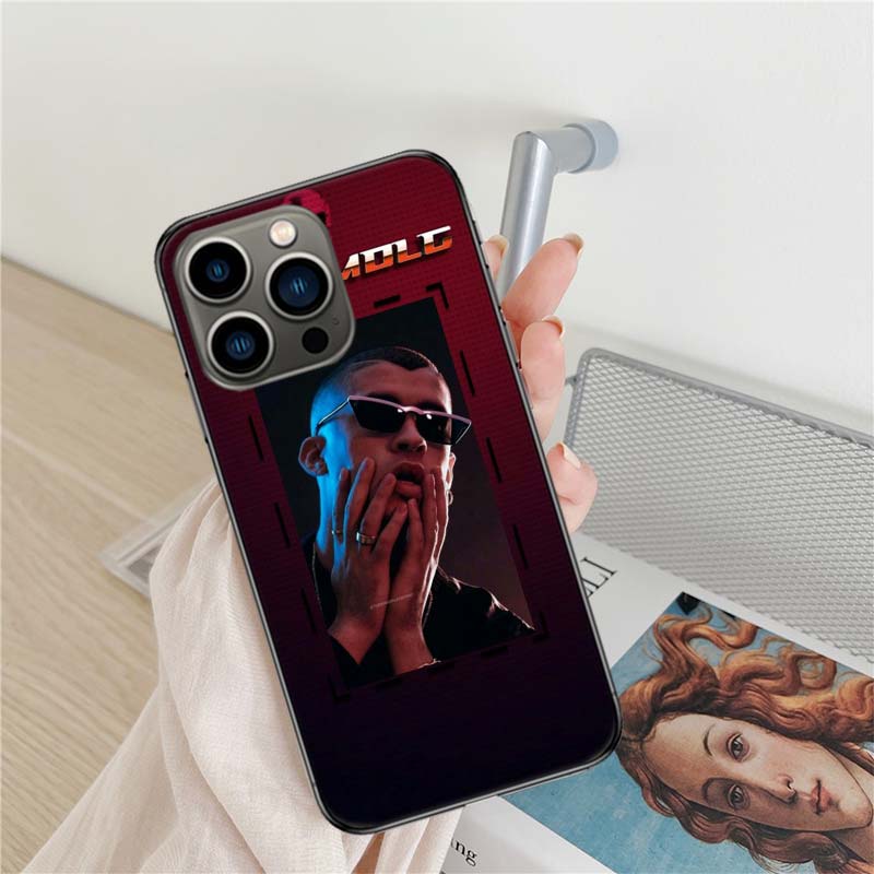 B-Bad B-Bunny Phone Case For Iphone 17 Air 16 15 Pro Max 14 Plus 16E Coque 13 Pro 12 Mini 11 Clear Cover Silicone Cute Shell Sof