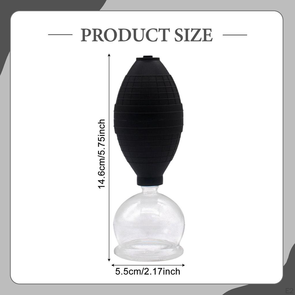 Glass Facial Cupping Face Cup Personal Massaging Tool Vacuum Massage for