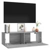 VidaXL Wall-mounted TV Cabinet Sonoma Grey 100x30x30 Cm Engineered Wood 815097