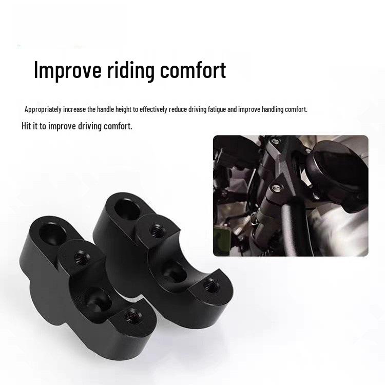 

Haojue TR300 Black Rearward Raised Handlebar & Seat Riser Kit Size 1