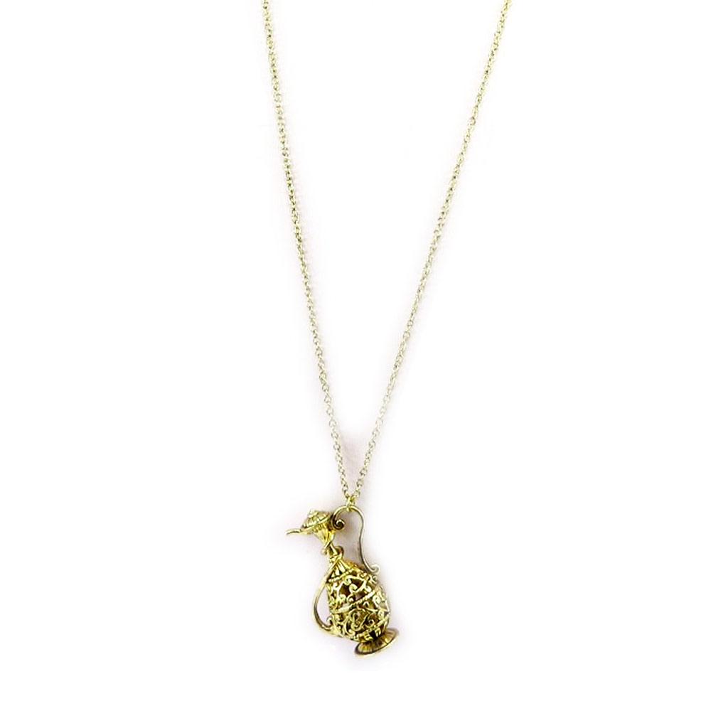 Les Trésors De Lily [L4260] - Designer Necklace '1001 Nuits' Aged Gold