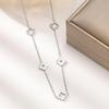 Elegant Four-Leaf Clover Jewelry Set: Bracelet, Necklace, and Earrings