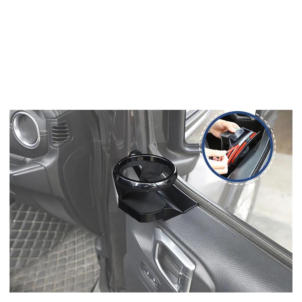 FANJI Car Front Door Cup Holder Drink Bracket Support for Jeep Wrangler JK