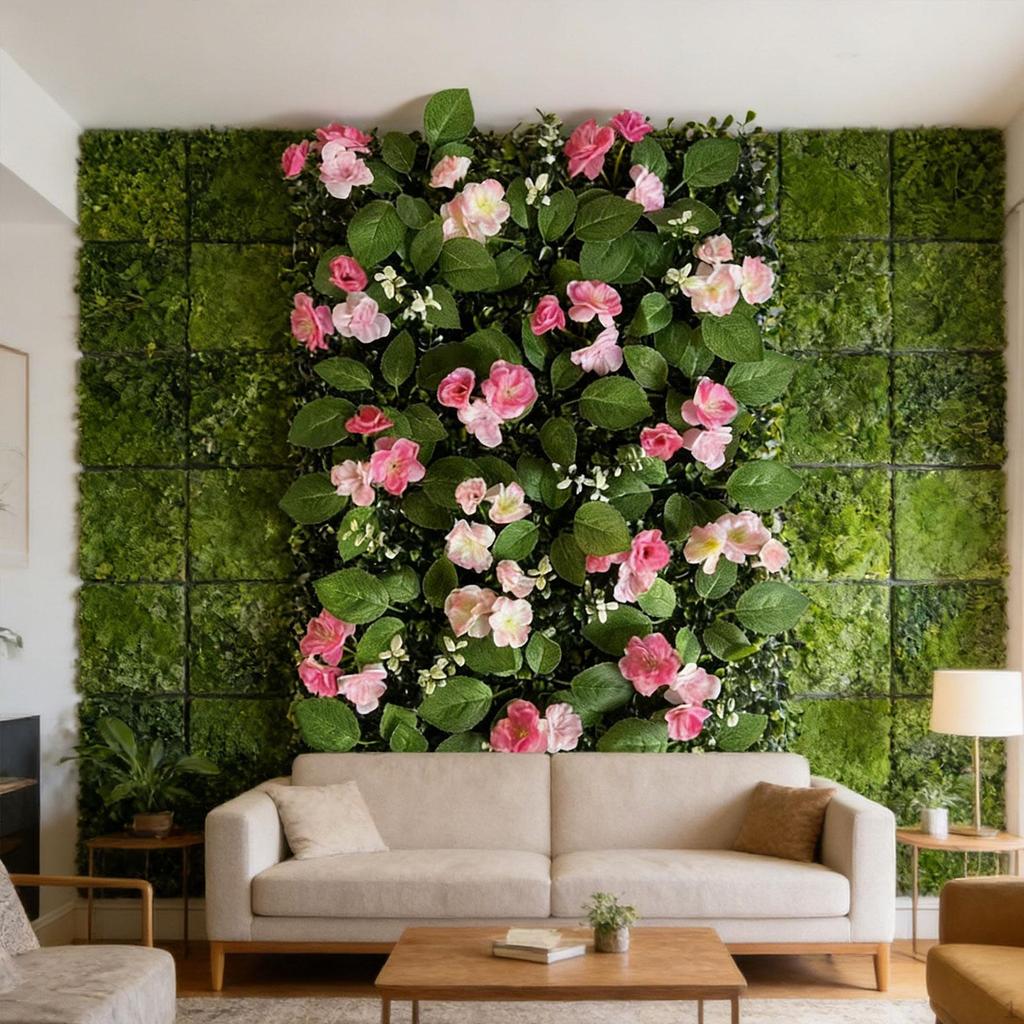 Artificial Grass Wall Panel Plant for Privacy Wedding Deck