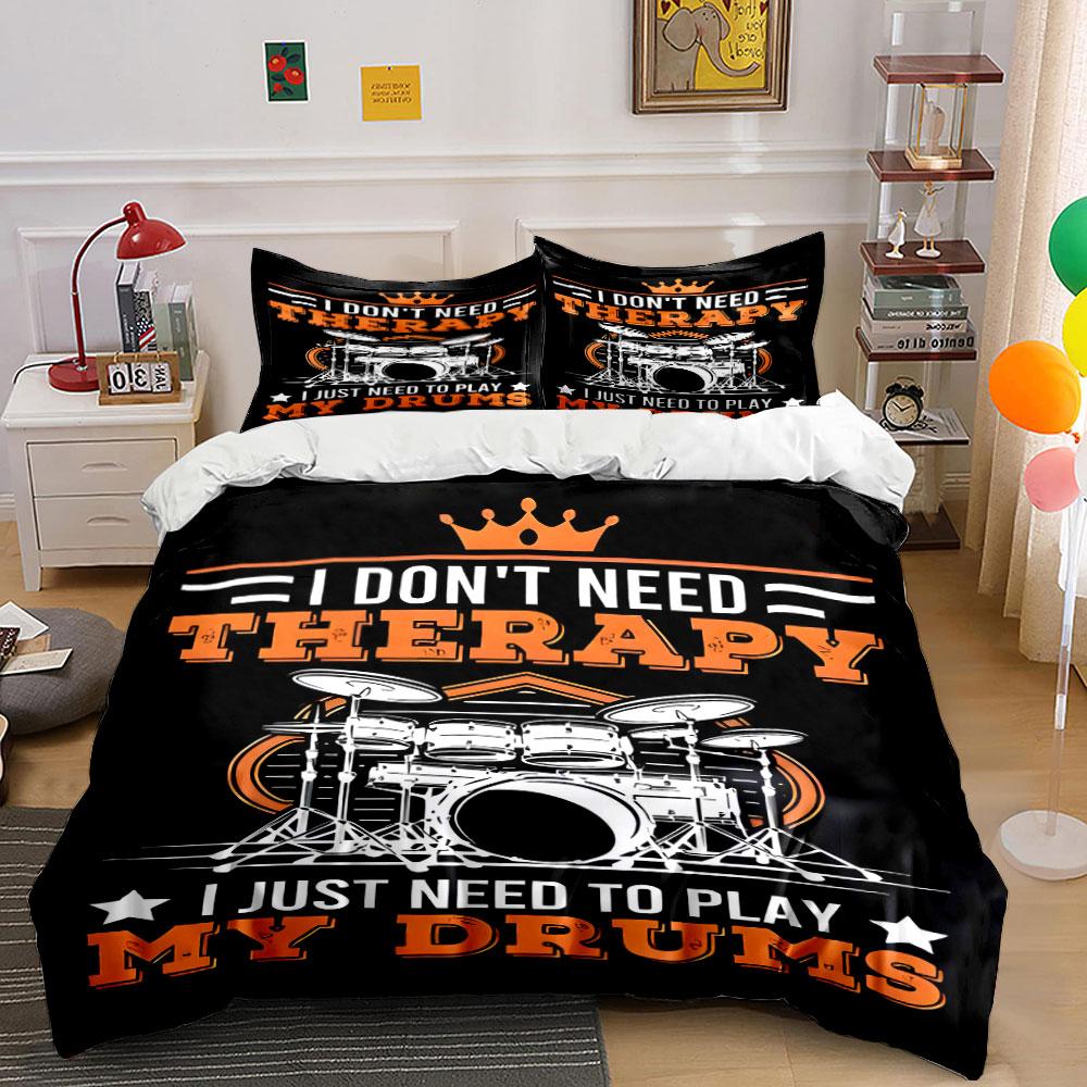 

Drum set and crown. Bedding sets Duvet cover sets Duvet covers Pillowcases(1 * Duvet Cover 2 * Pillowcases, without duvet insert) 135x200cm