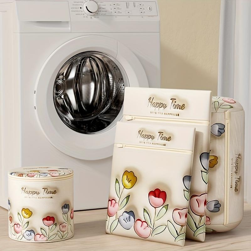 Polyester Laundry Bags, Rectangular Washing Machine Durable Pockets for Sweaters, Shirts, Socks, Underwear, Anti Deformation, Zippered, Woven,