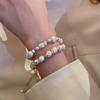 Freshwater Pearl Beaded Bracelet Korean Baroque Adjustable Bracelet Versatile Simple Temperament Fashion Bracelet Bracelet Bracelet