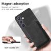 For Samsung Galaxy S24+ Case Compatible with MagSafe Leather Back Cover with Detachable Card Holder