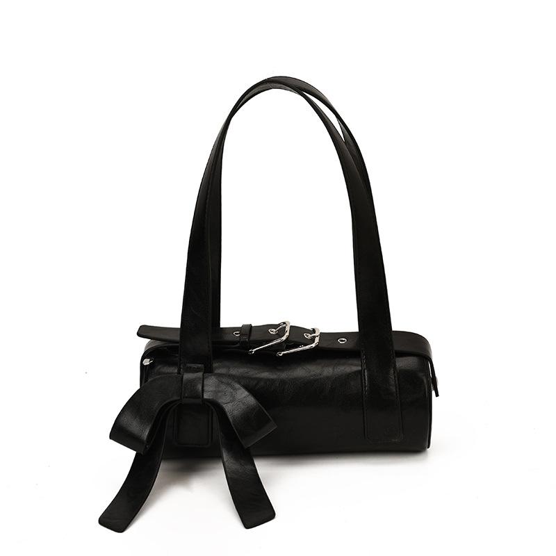 Fashion Underarm Commuter Bag Women's New Pillow Bag Girl Bow Single Shoulder Oblique Span Portable Cylinder Bag