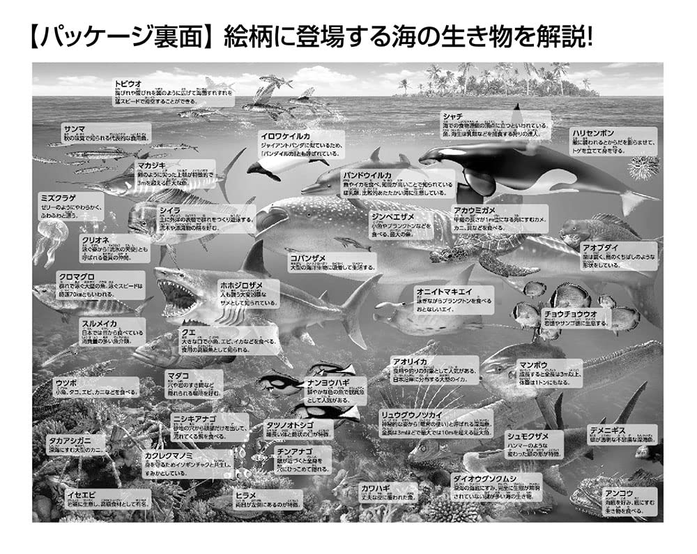 Beverly in Beverly Jigsaw Learn Sea x 38 (BEVERLY) [Made Japan] 100-Piece Puzzle Creatures! (26 cm) 100-029