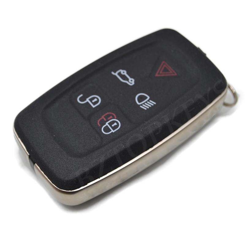 BZTOPKEYS 5button Smart Key Case Blank Housing for Land Rover Range Rover SPORT LR4 Vogue 2010 2011 2012 Remote Cover DIY Key