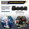 4 Pcs Black Aluminum Rough Craft Carving Front & Rear Axle Nut Covers Caps Fit For  Sportster XL883 XL1200 Dyna Touring V-