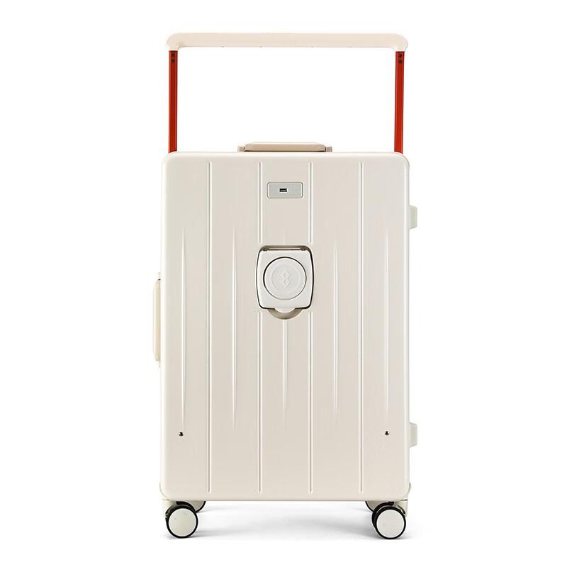 Space Walk Aluminum Frame USB Charging Spinner Luggage