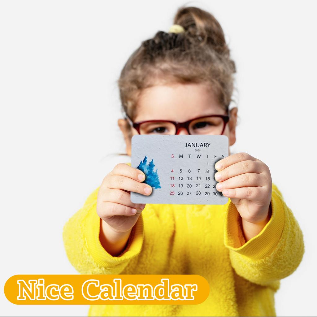 Calendar Wildflower Calendar Wildflower Seed Watercolor
