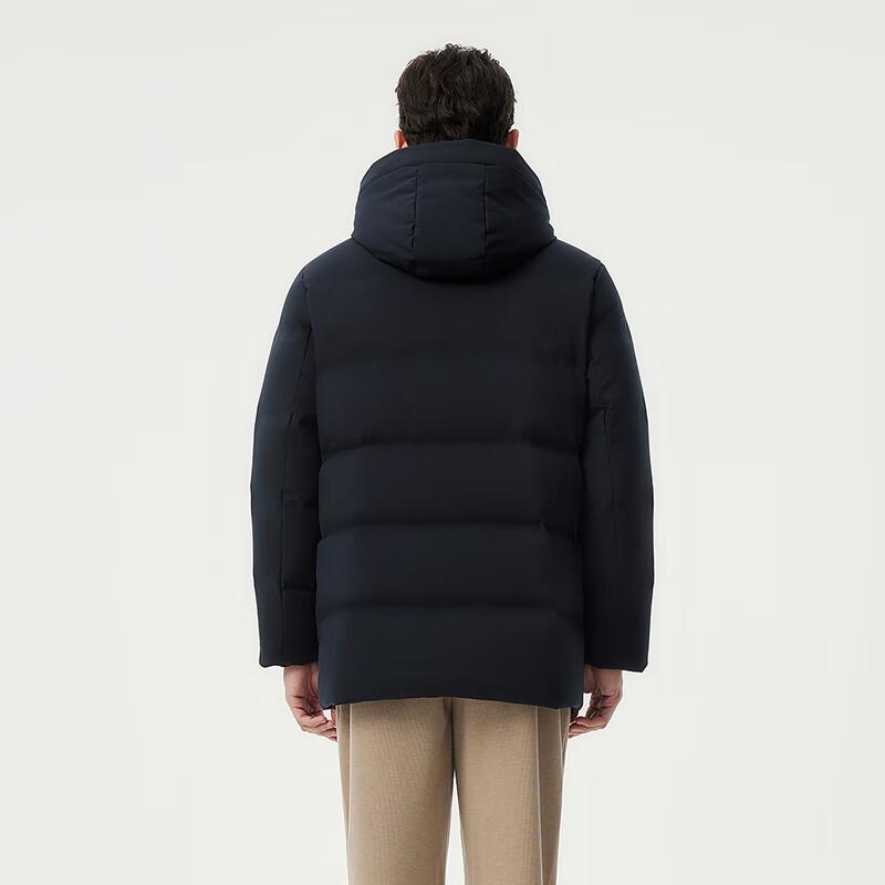 Tanbor Men's Detachable Hood Loose Fit Down Jacket 510505V