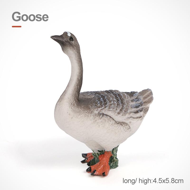 Simulation Farm Animals Poultry Cow Pig Dog Chicken Duck Goose Cub Figurines Model Action Figures Educational Toy For Kids