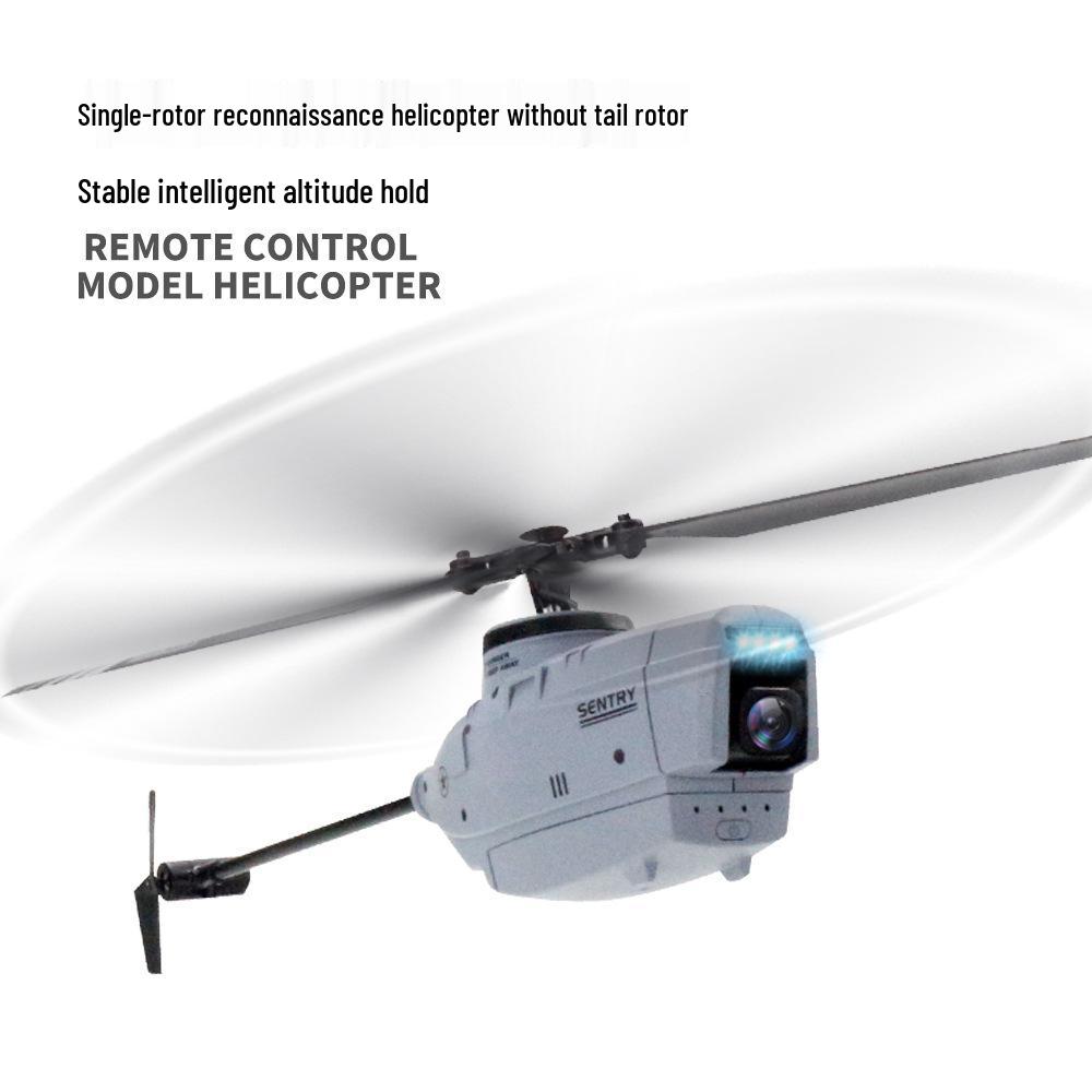 Cross C127/C128 Black Bee Drone: Single-Rotor Helicopter with Altitude Hold & Optical Flow for Aerial Photography