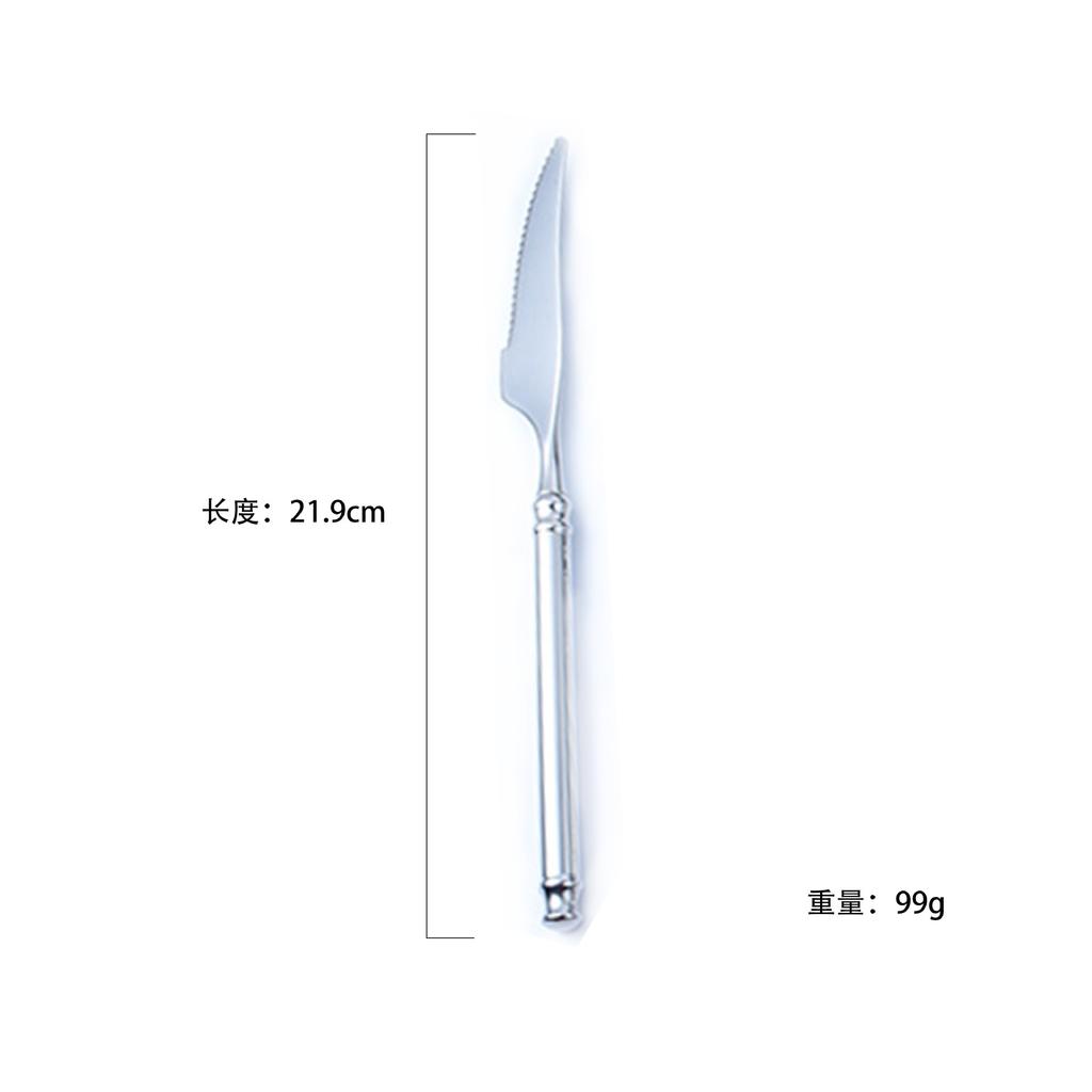 Q6 Roman knife, fork and spoon 304 stainless steel thickened western knife and fork legendary style thick steak knife, fork and spoon set