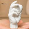 PLA Sculpture for Gifts Hand Holding Heart 3D Printed Figurine, Modern Minimalist Sculptural Desk Decor, Romantic Ornaments Home Accent Shelf