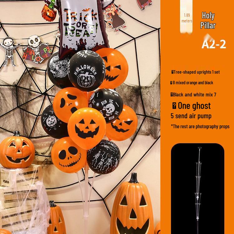Halloween Balloons & Ornaments: Pumpkin & Ghost Decorations for Kindergartens & Storefronts