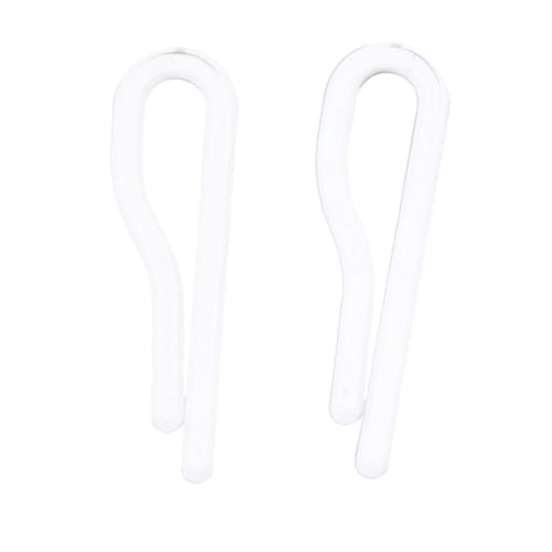 Prettyia Approximately 100 Pieces Plastic Shirt Collar Pins, Craft Pins, Concealed Clips, Transparent Peg Clips