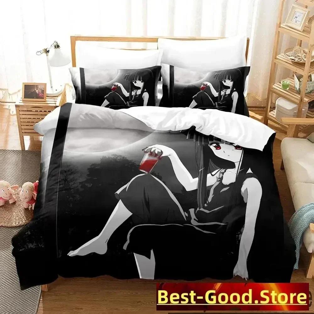 3D Anime Higurashi When They Cry Bedding Set Duvet Cover Sheet Printed Bed Set Pillowcase Full Queen King Size Comforter Bedroom