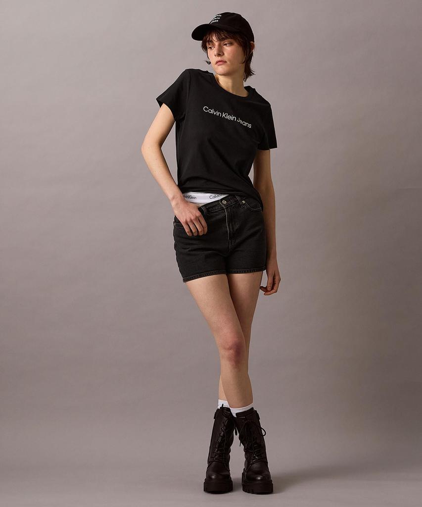 Slim 47AB807 S BLACKUB1 [Calvin Klein] T-shirt