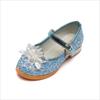 Mädchen Prinzessin Glitzer Leder Schuhe Kinder Sommer Diamant Pailletten Kristall Fang Absatz Kleider Schuhe Kinder Schnallen Silber