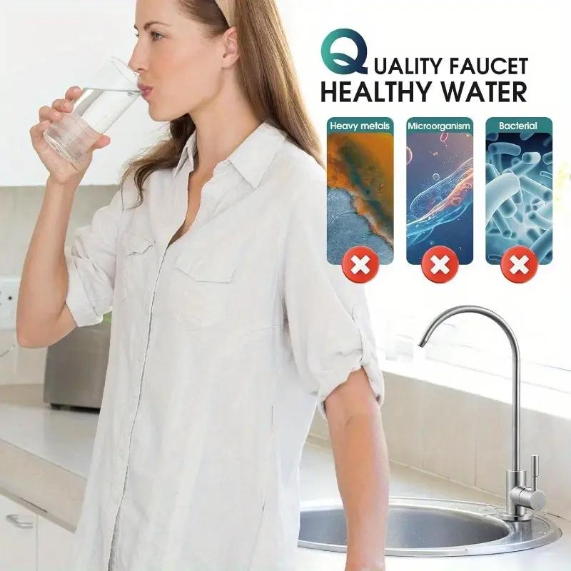 Kitchen Filtered Faucet Stainless Steel Direct Purifier Direct Drinking Tap Single Cold Water Sink Fauce Water PurifyingFaucet