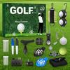 2025 Christmas Countdown Calendar 24 Days Golf Tool Kit Countdown Calendar Christmas Decoration With Balls, Tees, Ball Markers