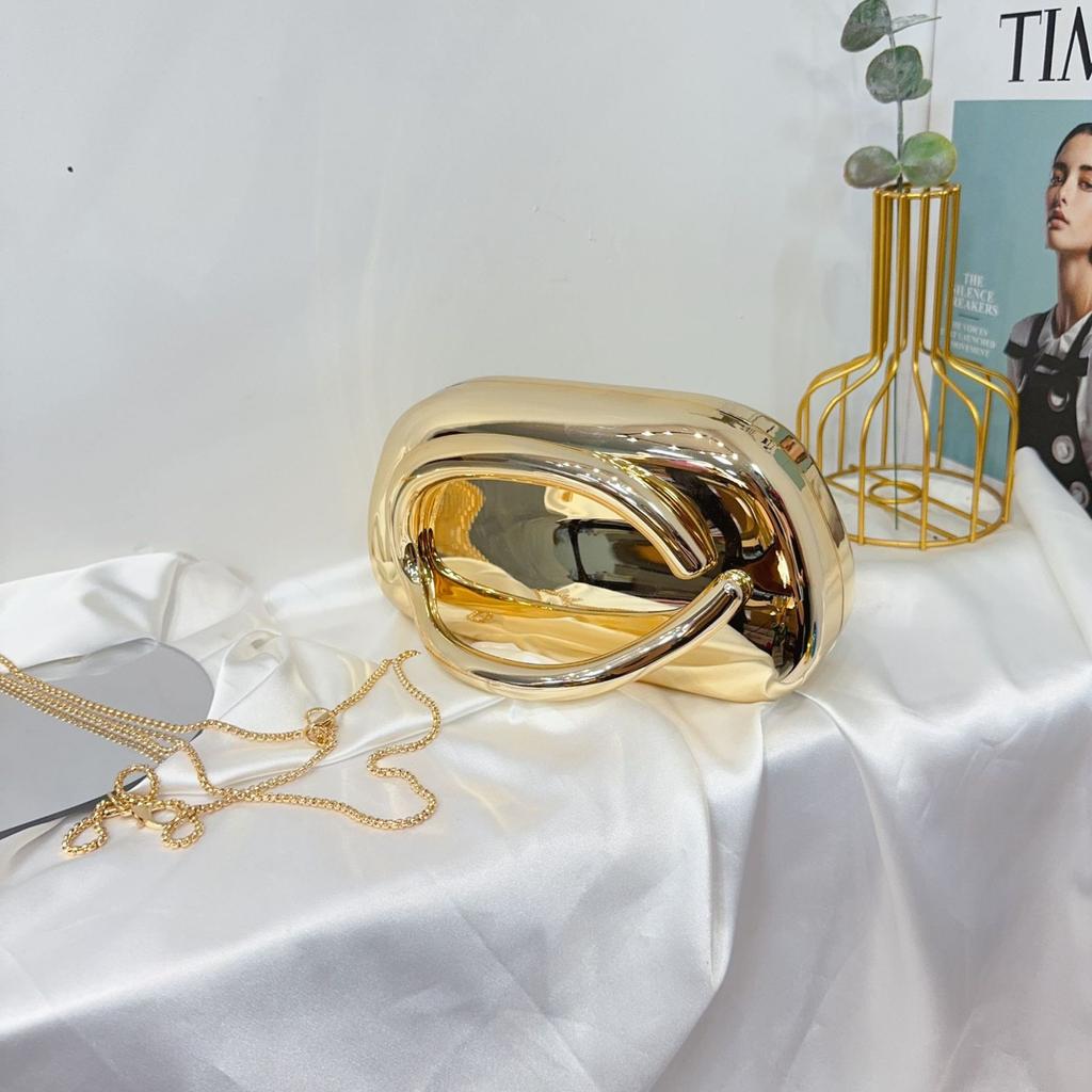 Women's Trendy Chain Crossbody Shoulder Bag Handbag Acrylic Wedding Evening Bag Shell Formal Clutch Purse for Women Evening Bag Formal Clutch Purse