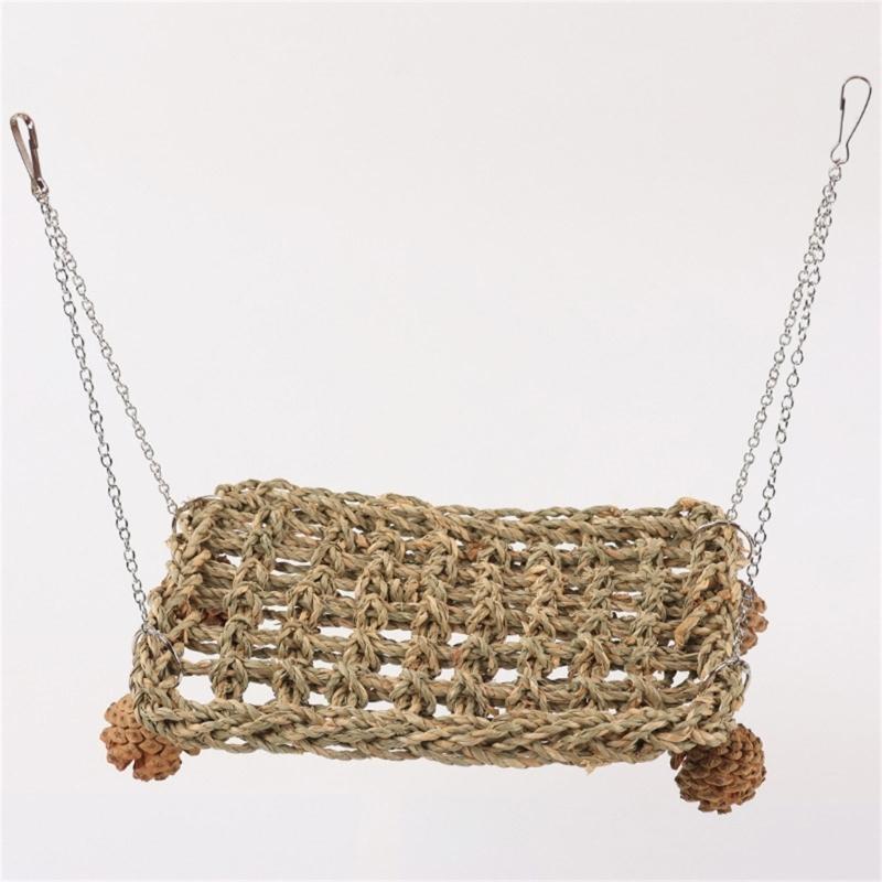 Bird Swing for Birdcage Hanging Perch Stand Cockatiel Hammock Birdcage Swing Climbing Ladder Toy for Parakeets Budgies