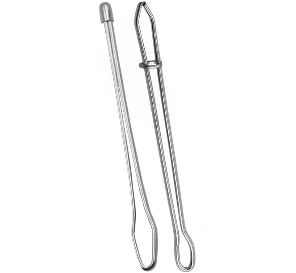 

2 шт. DIY зажим для веревки, инструмент для продевания шнурка, металлический нитевдеватель, эластичный швейный пинцет для замены шнурка