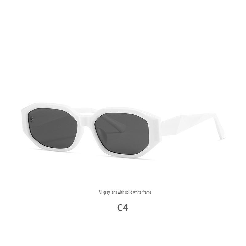 Unisex Trendy Runway Street Style Sunglasses - Small Metal Frame