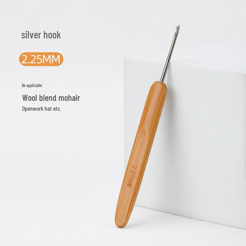 Carbonized Bamboo Crochet Hook for Hand-Knitted Wool Sweaters and Doll Slippers