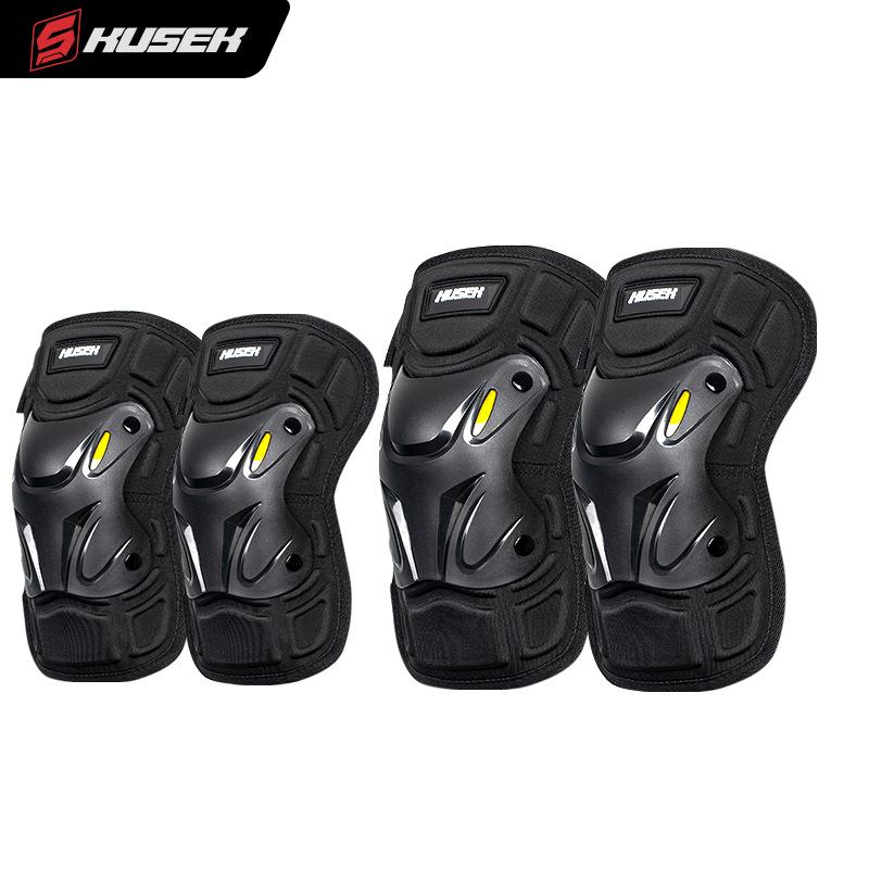 Universal Windproof Motorcycle & Electric Scooter Knee Pads - All-Season Men's & Women's Protective Gear, Anti-Fall Leg Guards for Cycling