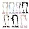 Adjustable Lace Cats Ear Headbands With Bowknot And Bells Bracelet Costume Wirst Cuff For Women Girls Cosplay Party